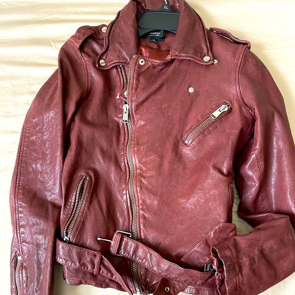 lamarque Jackets & Blazers - Lamarque belted biker jacket